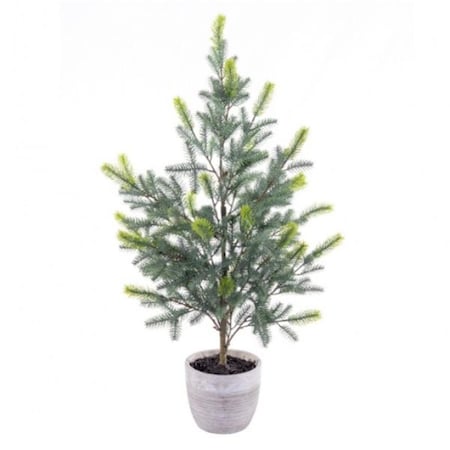 Vickerman 37 in. Blue Spruce Sapling Potted EH213537